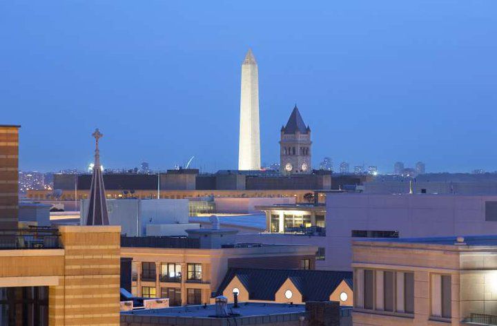 The building offers amazing views