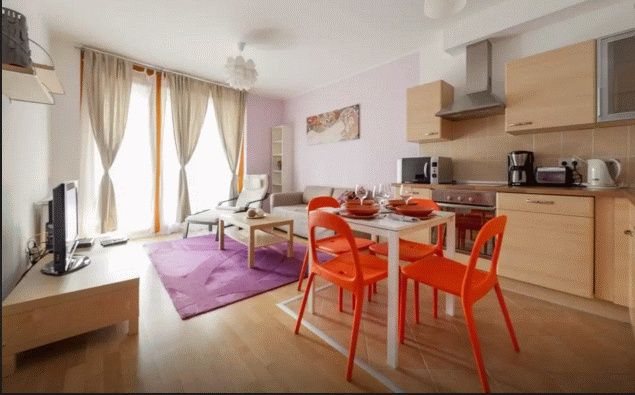 Happy apartment with vivid colours