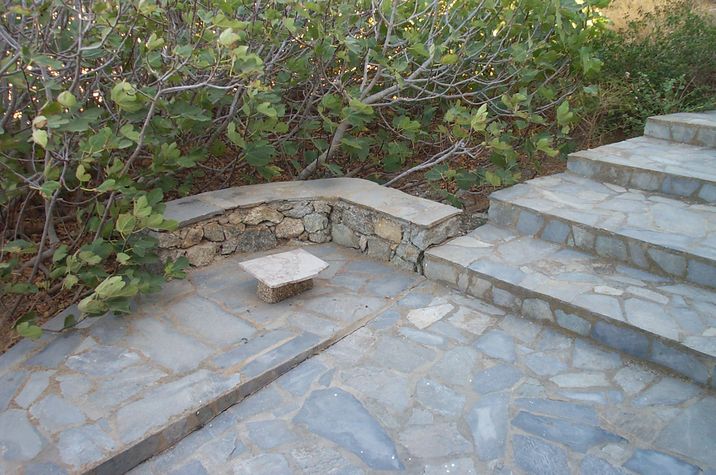 the private terrace is encircled by figs