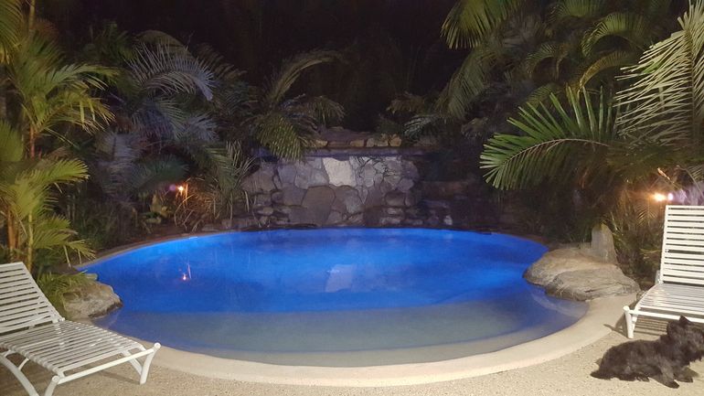pool by night