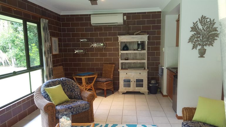 kitchenette with dining table