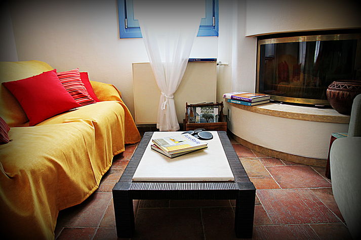 Marble Fireplace at the Living Room