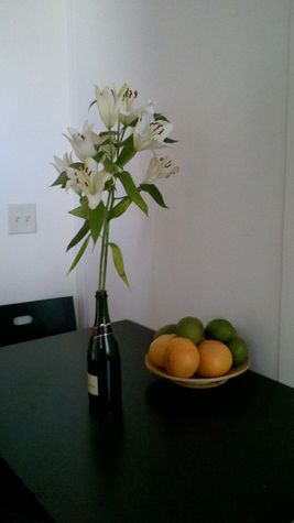 Fresh fruit and fresh flowers!