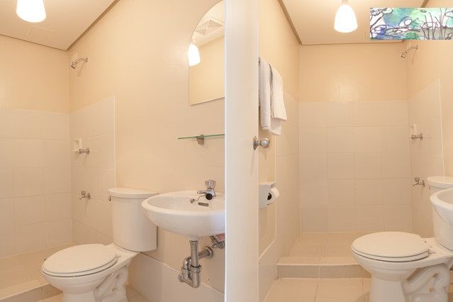 MINIMAL SHOWER & WC/TOILET room, with hot shower and tap options