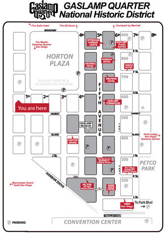 Map of Downtown San Diego