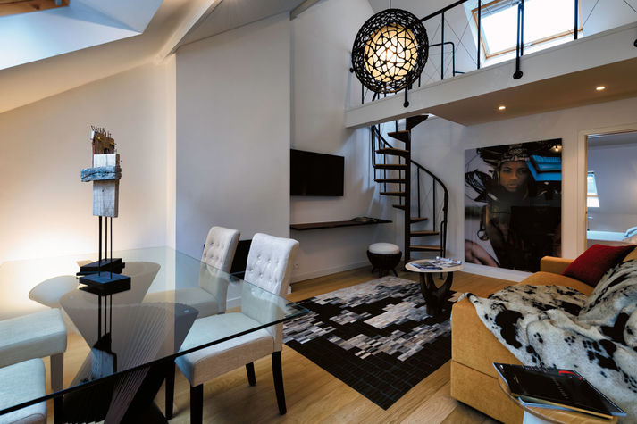 Living Area with Fully-Equipped Kitchen