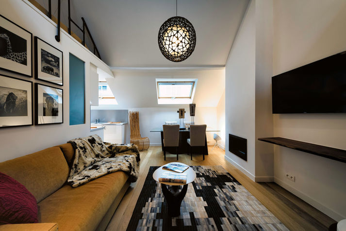 Living Room with High Quality Sofa Bed