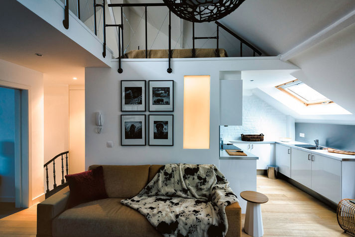 Living Area with Fully-Equipped Kitchen